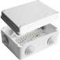 Коробка распределительная ОП 150х110х70мм IP54 с клемм. 10 выходов 6 гермовводов 10А 12 контактов крышка на винтах бел. Epplast 