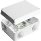 Коробка распределительная ОП 150х110х70мм IP54 с клемм. 10 выходов 6 гермовводов 16А 24 контакта крышка на винтах бел. Epplast 2