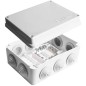 Коробка распределительная ОП 150х110х70мм IP54 с клемм. 10 выходов 10 гермовводов 16А 24 контакта крышка на винтах бел. Epplast 