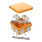 Коробка огнестойкая ОП двухкомпонентная 60-0210-FR6.0-4-4-Р Е15-Е60 80х80х40 Промрукав 60-0210-FR6.0-4-4-Р