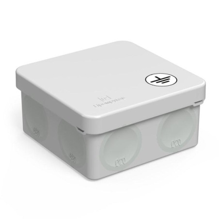 Коробка уравнивания потенциалов ОП 60-0210-У для прямого монтажа двухкомпонентная безгалогенная (HF) 80х80х40 Промрукав 60-0210-