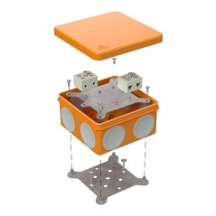 Коробка огнестойкая ОП двухкомпонентная 60-0300-FR10.0-4 Е15-Е120 100х100х50 Промрукав 60-0300-FR10.0-4