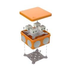 Коробка огнестойкая ОП двухкомпонентная 60-0300-FR10.0-8 Е15-Е120 100х100х50 Промрукав 60-0300-FR10.0-8