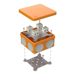 Коробка огнестойкая ОП двухкомпонентная 60-0300-FR6.0-8 Е15-Е120 100х100х50 Промрукав 60-0300-FR6.0-8