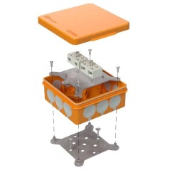 Коробка огнестойкая ОП двухкомпонентная 60-0303-FR6.0-4-4-Р Е15-Е60 100х100х40 Промрукав 60-0303-FR6.0-4-4-Р