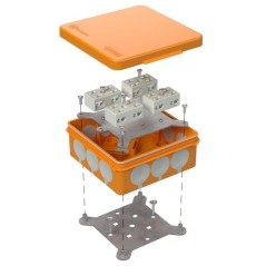 Коробка огнестойкая ОП двухкомпонентная 60-0303-FR6.0-4-8-Р Е15-Е60 100х100х40 Промрукав 60-0303-FR6.0-4-8-Р