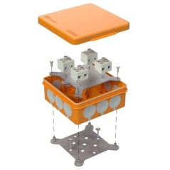 Коробка огнестойкая ОП двухкомпонентная 60-0303-FR6.0-8 Е15-Е120 100х100х40 Промрукав 60-0303-FR6.0-8
