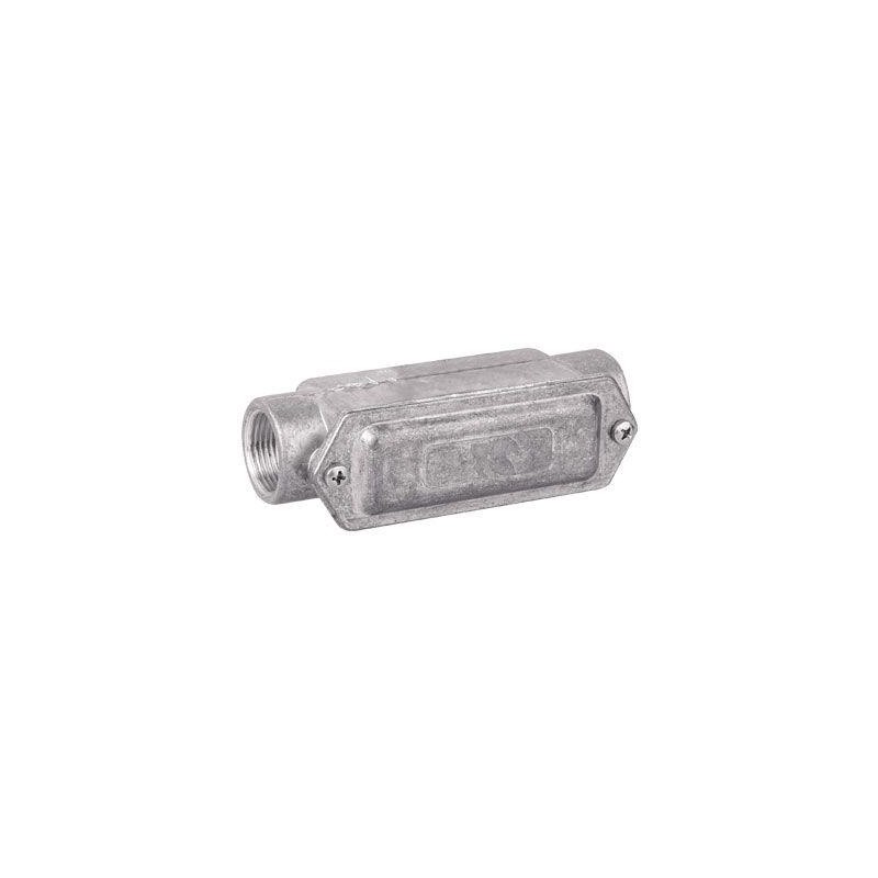 Коробка протяжная алюм. 2 ввода 180град. М50х1.5 IP55 171х62х71мм DKC 6030-50 Коробка протяжная алюм. 2 ввода 180град. М50х1.5 IP55 171х62х71мм DKC 6030-50