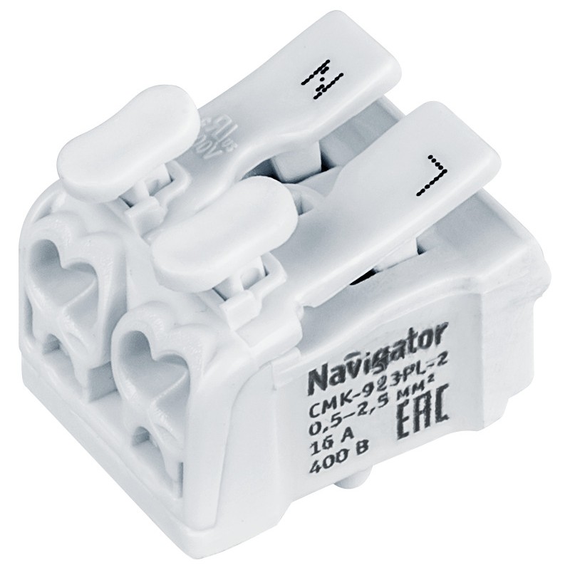 Клемма монтажная 61 690 NTC-CMK-923PL-2-50 (уп.50шт) Navigator 61690