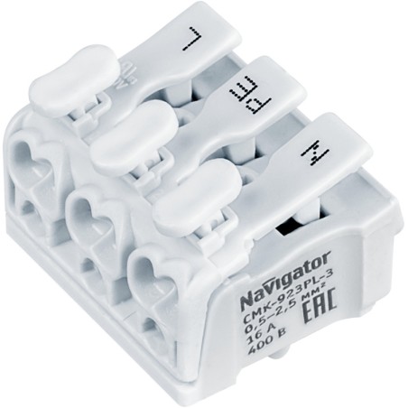 Клемма монтажная 61 691 NTC-CMK-923PL-3-50 (уп.50шт) Navigator 61691
