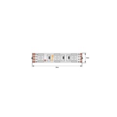 Лента светодиодная стандарт 5050 60LED/м 14.4Вт/м RGB 12В IP68 со скотчем 3М (уп.5м) SWG Standard 00-00009268