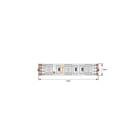 Лента светодиодная стандарт 5050 60LED/м 14.4Вт/м RGB 12В IP68 со скотчем 3М (уп.5м) SWG Standard 00-00009268