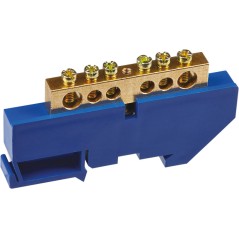 Шина нулевая на DIN-изоляторе 8х12-6 Navigator 71158