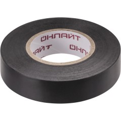 Изолента ПВХ 15мм (рул.20м) 71 677 OIT-B15-20/BL черн. ОНЛАЙТ 71677