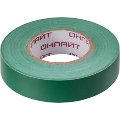 Изолента ПВХ 15мм (рул.20м) 71 680 OIT-B15-20/G зел. ОНЛАЙТ 71680