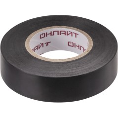 Изолента ПВХ 19мм (рул.20м) 71 690 OIT-B19-20/BL черн. ОНЛАЙТ 71690