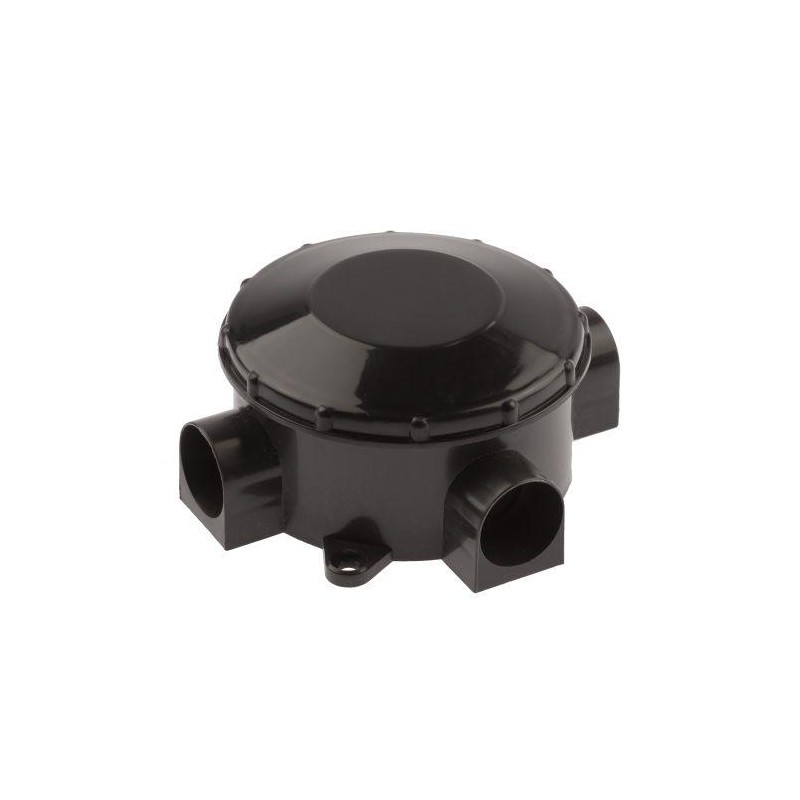 Коробка распаячная ОП трехрожковая черн. IP42 KOR-70-35-3-b ЭРА Б0052727