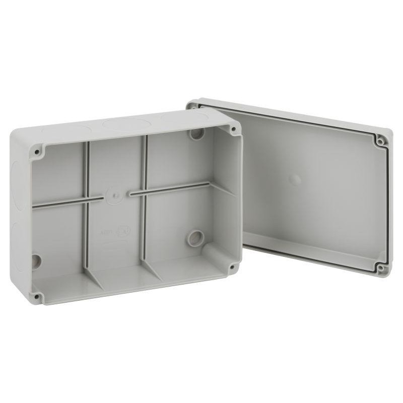 Коробка распаячная ОП 190х140х75мм приборная подъездная на винтах с гладкими стенками IP55 KORvp Эра Б0058944 Коробка распаячная ОП 190х140х75мм приборная подъездная на винтах с гладкими стенками IP55 KORvp Эра Б0058944