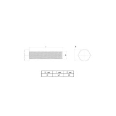 Болт с шестигранной головкой М12х30 TDZ (уп.50шт) EKF b6grm12x30-TDZ