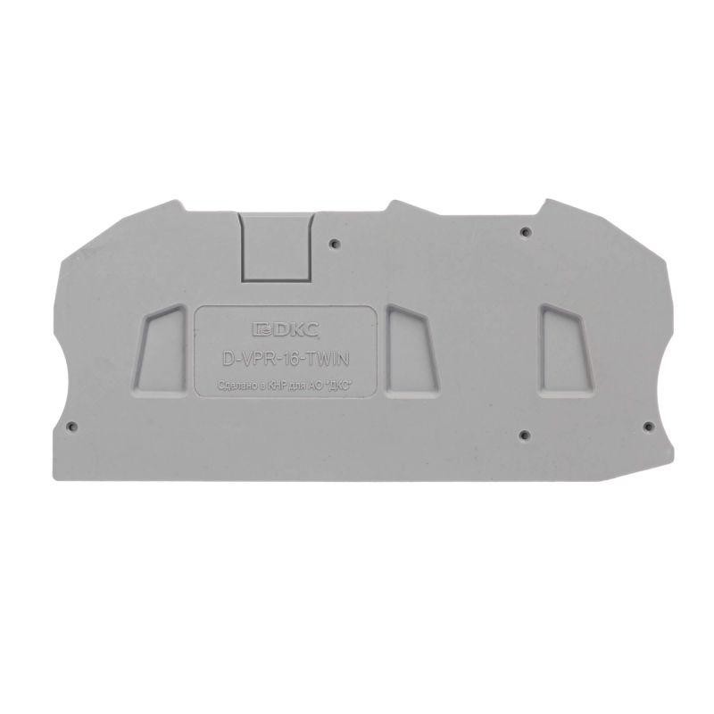 Изолятор торцевой для клеммы VPR-16-TWIN DKC D-VPR-16-TWIN Изолятор торцевой для клеммы VPR-16-TWIN DKC D-VPR-16-TWIN