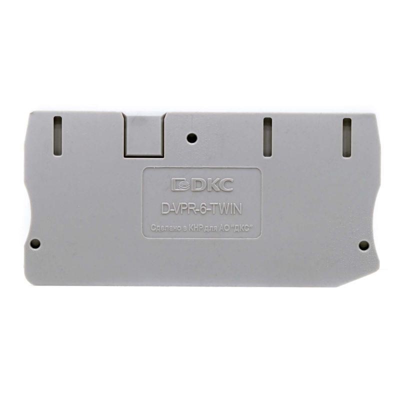 Изолятор торцевой для клемм VPR-6-TWIN (уп.100шт) DKC D-VPR-6-TWIN Изолятор торцевой для клемм VPR-6-TWIN (уп.100шт) DKC D-VPR-6-TWIN