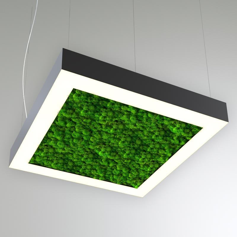Светильник светодиодный RVE-LBX-MOSS-HOLE-BOX-800-P 81Вт 4000К 800х800х100мм подвесной шир. рассеив.-80мм бел. RVElektro RVE0000
