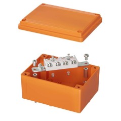 Коробка ответвительная FS 150х110х70мм 4р 450В 20А 10кв.мм нерж. контакт с гладкими стенками и клеммн. IP56 пластик. DKC FSK2041