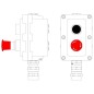 Пост управления взрывонепроницаемый из алюминия LCSD-02-B-MB-P1B(11)x1-P6E(11)x1-PBMB-KA2MHK DKC LCSD21000059 Пост управления взрывонепроницаемый из алюминия LCSD-02-B-MB-P1B(11)x1-P6E(11)x1-PBMB-KA2MHK DKC LCSD21000059