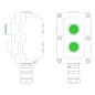 Пост управления взрывонепроницаемый из алюминия LCSD-02-B-MB-L1G(220)x1-P1G(11)x1-PBMB-ANP15BMB DKC LCSD21000089 Пост управления взрывонепроницаемый из алюминия LCSD-02-B-MB-L1G(220)x1-P1G(11)x1-PBMB-ANP15BMB DKC LCSD21000089