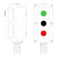 Пост управления взрывонепроницаемый из алюминия LCSD-03-B-MB-L1G(220)x1-P1B(11)x1-P1R(11)x1-PBMB-KA2MHK DKC LCSD21000105 Пост управления взрывонепроницаемый из алюминия LCSD-03-B-MB-L1G(220)x1-P1B(11)x1-P1R(11)x1-PBMB-KA2MHK DKC LCSD21000105