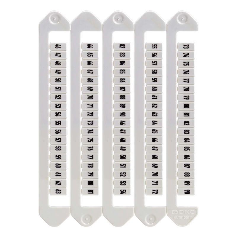 Маркировка для клемм ширина 5мм от 136 до 180 горизонтальная ориентация DKC NUTB-5-136-180H