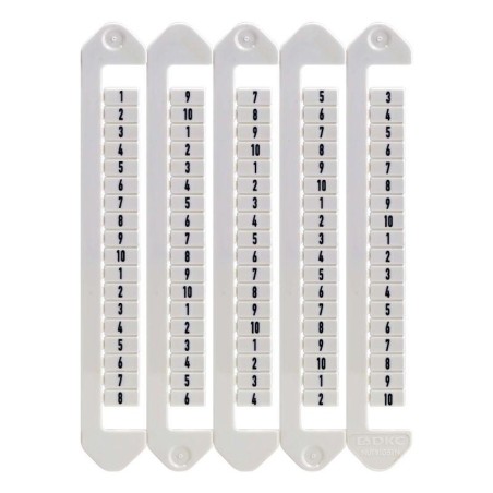 Маркировка для клемм ширина 5мм от 61 до 70 вертикалная ориентация DKC NUTB-5-61-70V