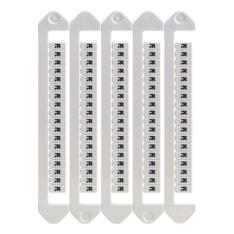 Маркировка для клемм ширина 5мм символ "заземление" горизонтальная ориентация DKC NUTB-5-EARTHH