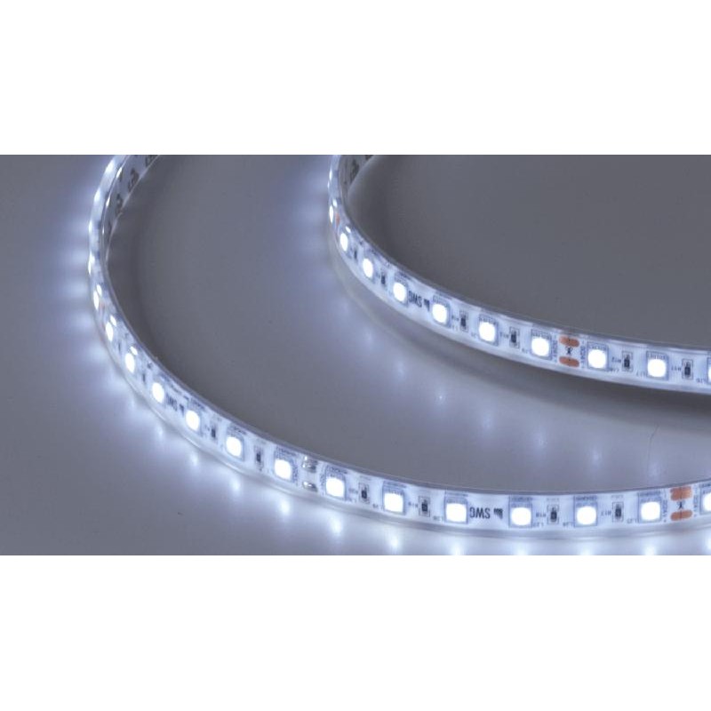 Лента светодиодная стандарт 5050 60LED/м 14.4Вт/м холод. бел. 24В IP68 со скотчем 3М (уп.5м) SWG Standard 00-00021280