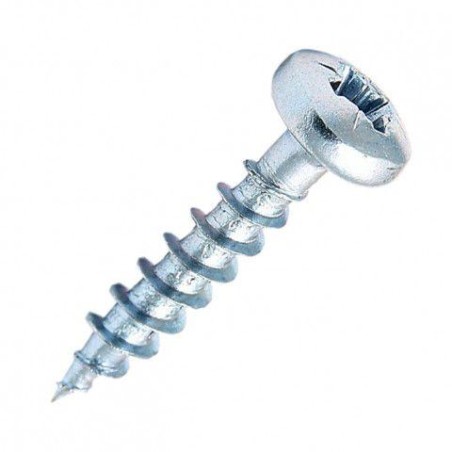 Саморез 3.5х38 DIN 7981 полукругл. гол. острый цинк (уп.100шт) Промрукав PR08.9525