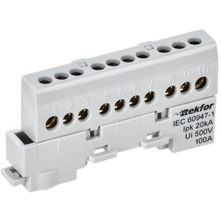 Шина L "фаза" изол. на универс. держ. 6х9-10-Ср TEKFOR IEK TF-NN10-10-KL-K03
