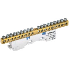 Шина нулевая N неизол. на универс. держ. 6х9-18-С TEKFOR IEK TF-NN10-18-DL-K07