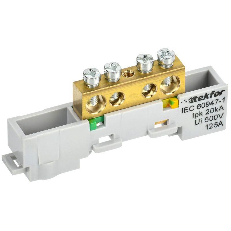 Шина PE "земля" неизол. на универс. держ. 8х12-4-Ж TEKFOR IEK TF-NN20-04-DL-K05 Шина PE "земля" неизол. на универс. держ. 8х12-4-Ж TEKFOR IEK TF-NN20-04-DL-K05
