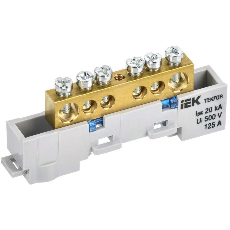 Шина нулевая N неизол. на универс. держ. 8х12-6-С TEKFOR IEK TF-NN20-06-DL-K07 Шина нулевая N неизол. на универс. держ. 8х12-6-С TEKFOR IEK TF-NN20-06-DL-K07