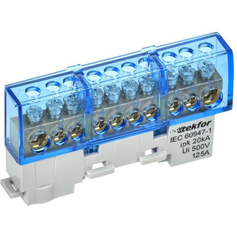 Шина нулевая N изол. на универс. держ. 8х12-10-С TEKFOR IEK TF-NN20-10-KL-K07 Шина нулевая N изол. на универс. держ. 8х12-10-С TEKFOR IEK TF-NN20-10-KL-K07