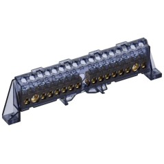 Шина нулевая N в комб. изол. "Стойка" 8х12-8+8-Ч TEKFOR IEK TF-NN20-88-DP-K02