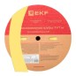 Трубка термоусадочная ТУТ нг 40/20 желт. (уп.50м) EKF tut-40-y