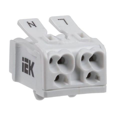 Клемма пружинная соединительная КСПн2-L+N IEK UKZ-B06-2P-F1-E0-10