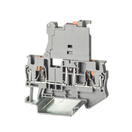 Клемма для предохранителя зажим push-in 2 точки подключения 4кв.мм сер. DKC VPR-4-HESILED250