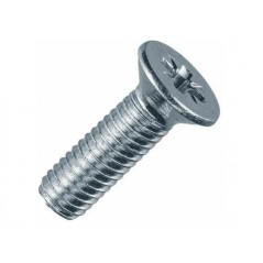 Винт 8х50 с потайной головкой и крестообразным шлицем DIN 965 TDZ EKF wk8x50-TDZ