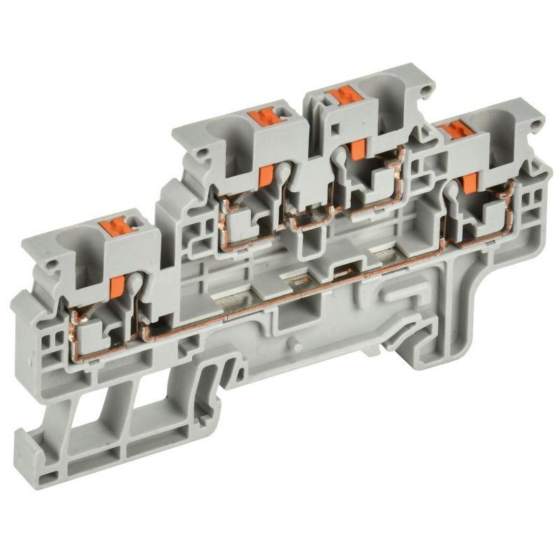 Колодка клеммная CP-ML 2 ур. 4кв.мм сер. IEK YCT23-00-2-K03-004 Колодка клеммная CP-ML 2 ур. 4кв.мм сер. IEK YCT23-00-2-K03-004