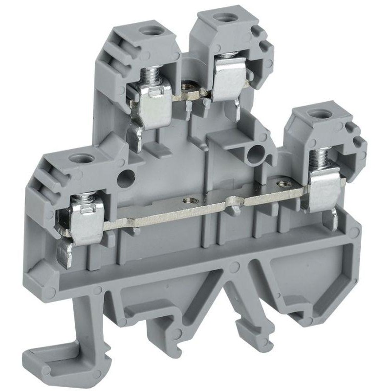 Клемма винтовая КВИ-4-2L двухуровневая 4кв.мм сер. IEK YZN30-004D-K03 Клемма винтовая КВИ-4-2L двухуровневая 4кв.мм сер. IEK YZN30-004D-K03