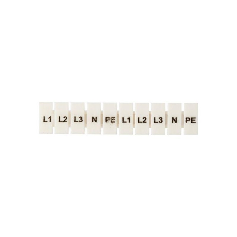 Маркеры для JXB-ST 2.5 с символами "L1. L2. L3. N. PE" (уп.100шт) PROxima EKF zb-st-2.5-L-1-3 Маркеры для JXB-ST 2.5 с символами "L1. L2. L3. N. PE" (уп.100шт) PROxima EKF zb-st-2.5-L-1-3