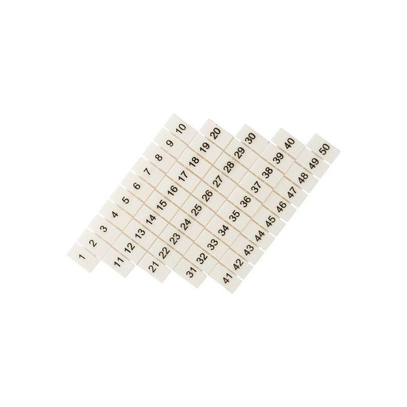 Маркеры для JXB-ST 4 с нумерацией 1-50 (уп.100шт) PROxima EKF zb-st-4-1-50