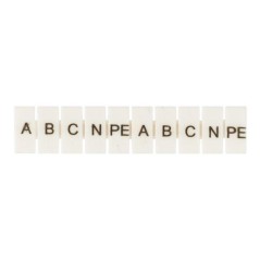 Маркеры для JXB-ST 6 с символами "A. B. C. N. PE" (уп.100шт) PROxima EKF zb-st-6-A-PE